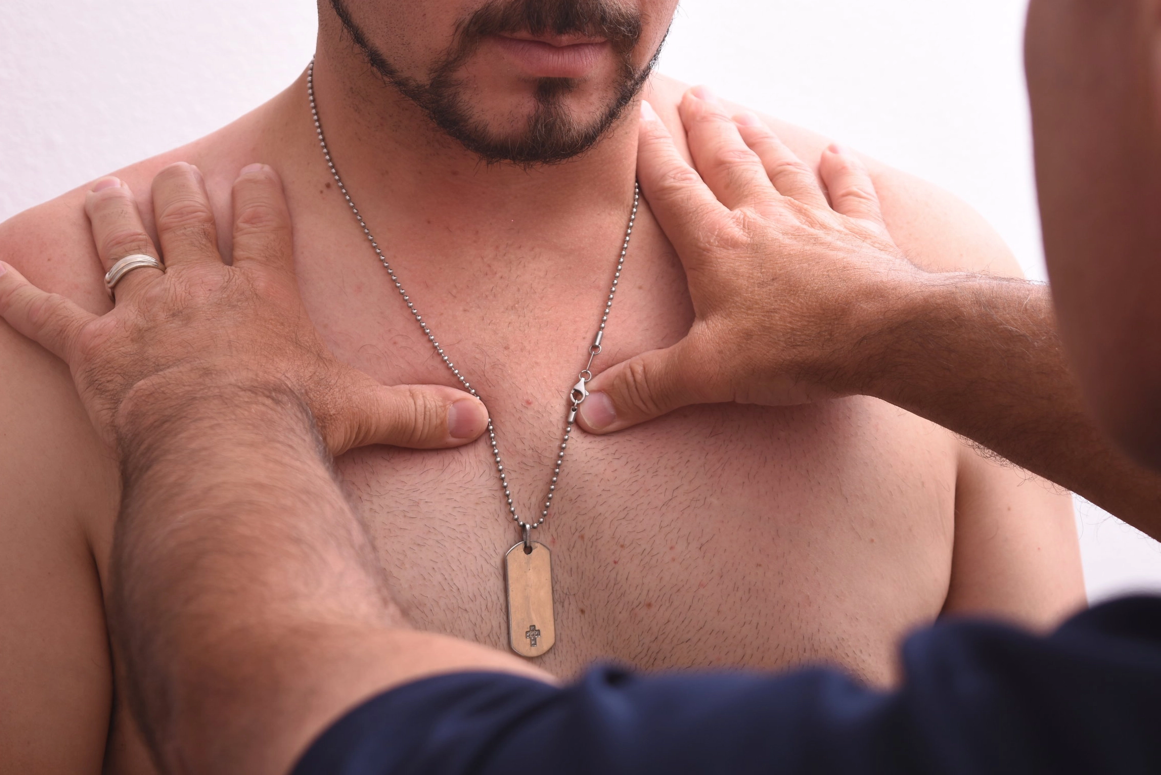 Person practicing movement exercises